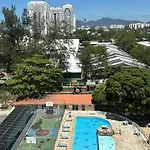 Complete Apartment In Barra Da Tijuca With A Privileged View - Cozinha, Fogao, Geladeira, Tv Smart, Ar Condicionado, Tudo Novo - Balsa Para A Praia Gratis Na Rua Do Condominio E Estacionamento Gratuito